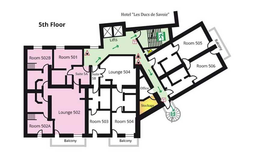 Chalet Hotel Le Savoie (Family) Val d’Isere Floor Plan 5